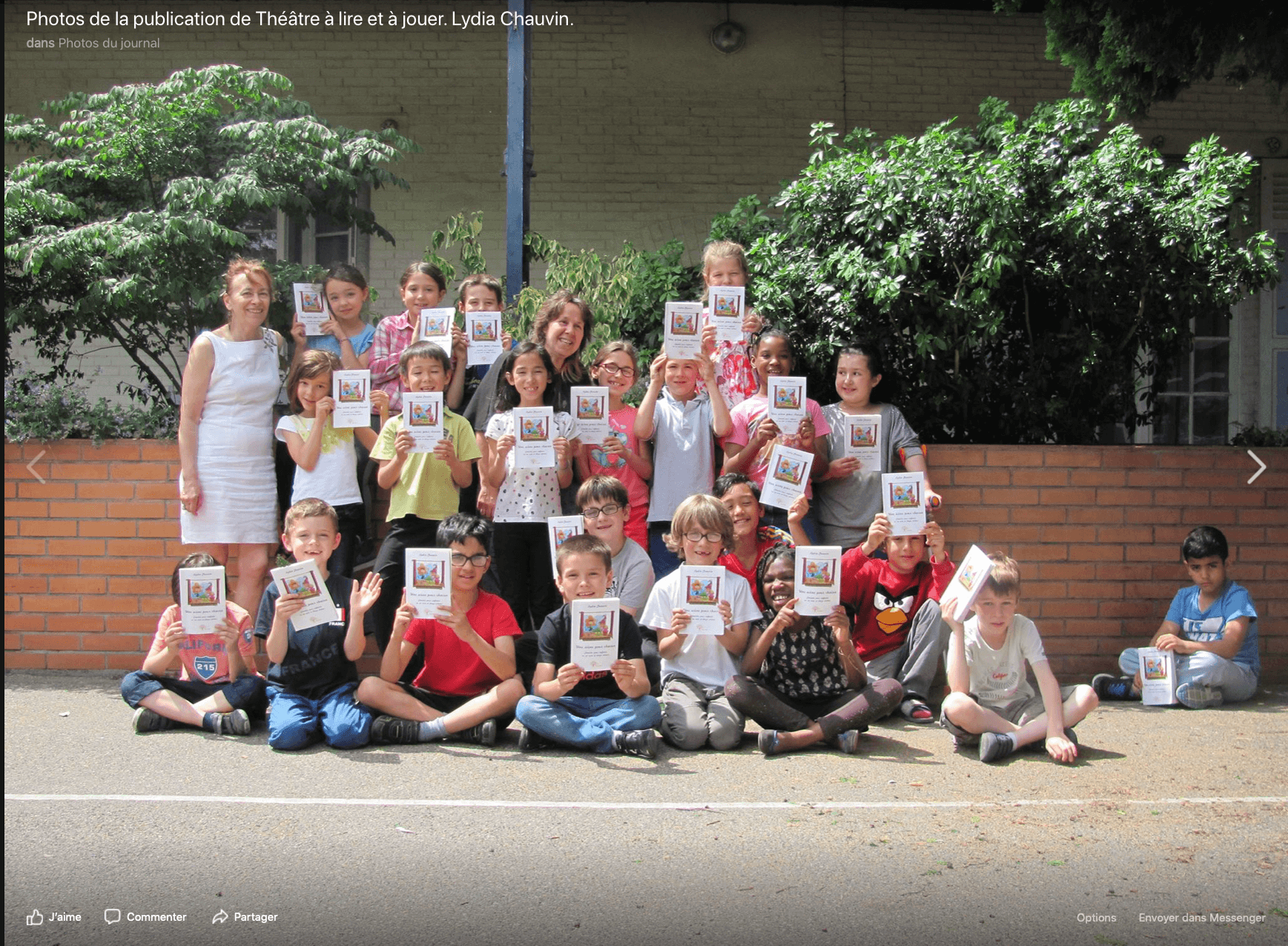 Groupe enfants avec lydia chauvin