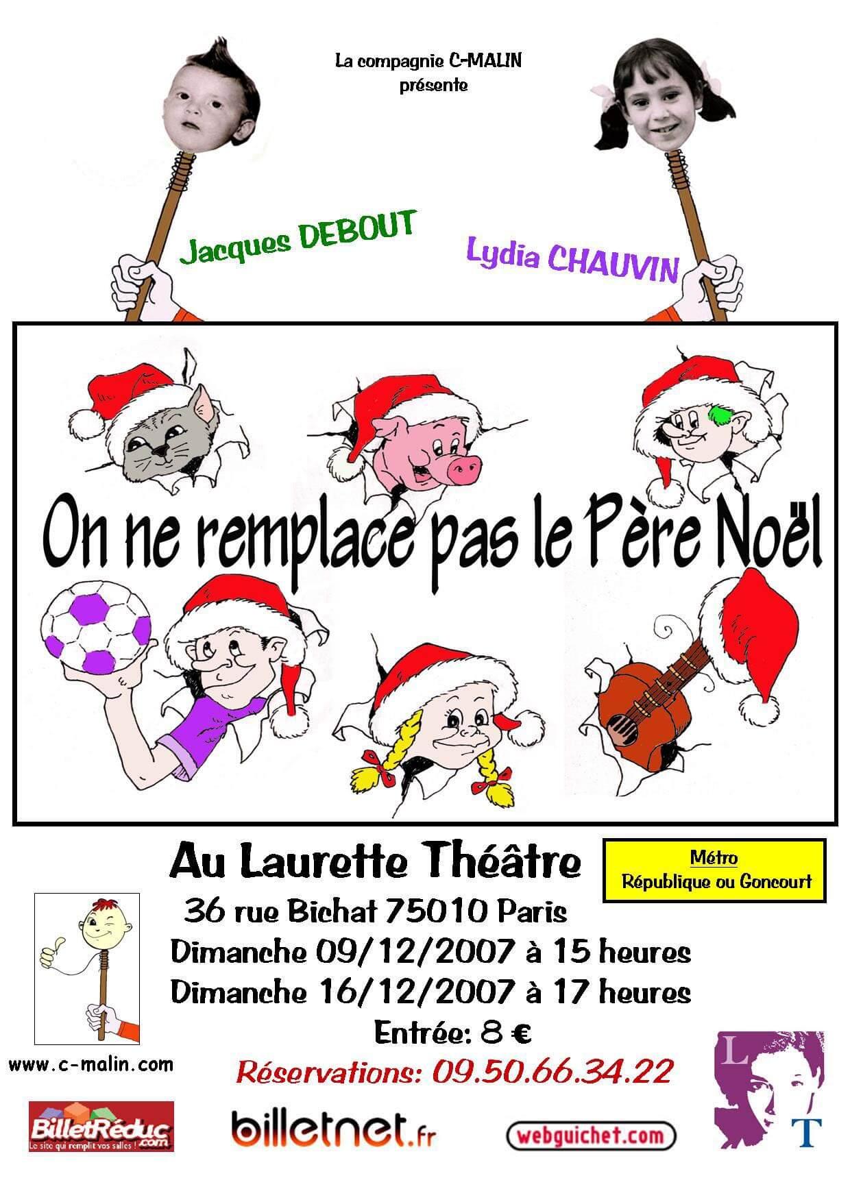 On ne remplace pas le pere noel affiche laurette